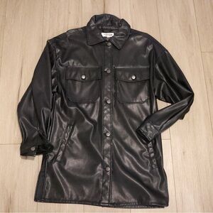 Black Faux Leather Jacket